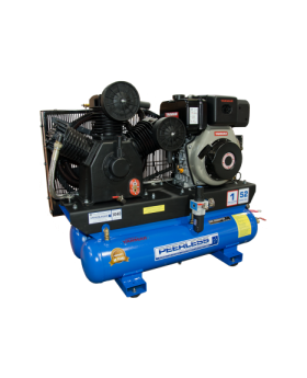 PEERLESS PHP35 Diesel Air Compressor Twin Tank: Belt Drive, Yanmar L70, 720LPM - for High Pressure