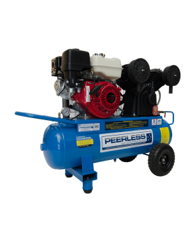 PEERLESS PV25 Petrol Air Compressor: Belt Drive, Honda GX270, 545LPM