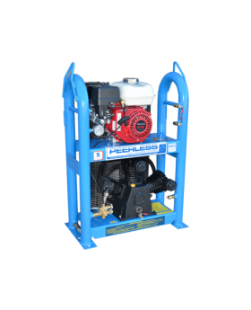 PEERLESS PHP15 Petrol Air Compressor Under&Over: Belt Drive, Honda GX200, 320LPM - for High Pressure