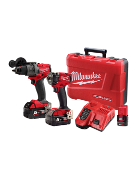 Milwaukee M18FPP2B3502C 18V 5.0Ah Li-ion Cordless Fuel 2pce Combo Kit Power Pack