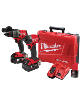 Milwaukee M18FPP2A3502C 18V 5.0Ah Li-ion Cordless Fuel 2pce Combo Kit Power Pack