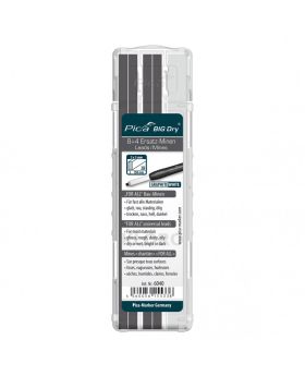 PICA Industrial Refillable BigDry Lead Marker Pencil-12pce Refill Graphite & White Allrounder 6040