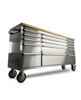 Pittsburgh P00002 72" 15 Drawer Stainless Steel Roller Cabinet-BFD