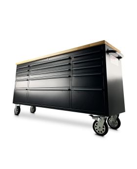 Pittsburgh P00003 72" 15 Drawer Black Roller Cabinet-BFD