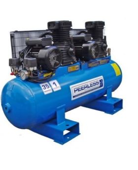 PEERLESS TOOLS 5.5HP 150LTR HI OUTPUT 550LPM BELT DRIVE AIR COMPRESSOR-SP PT30