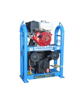 PEERLESS PV25 Under&Over Petrol Air Compressor: Belt Drive, Honda GX270, 545LPM