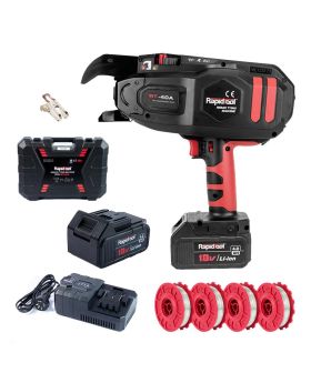 RAPID TOOLS 18v Tie Wire Cordless Combo Kit With 4 Coils-Series 2