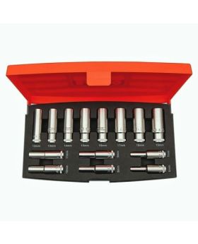 Bahco S1214L 14pce Deep Socket Set-3/8" Drive