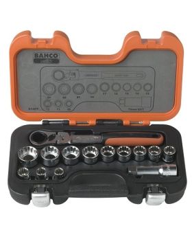 BAHCO 14 Piece Go Through Socket Set S140T