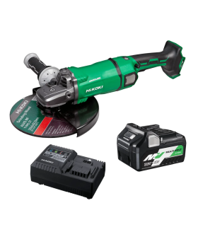 HiKOKI G3623DA(SP1Z) 36V Cordless Brushless 230mm (9") Angle Grinder Starter Kit 