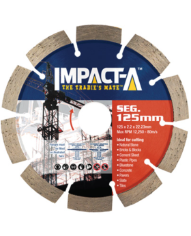 IMPACTA - SEGMENTED DIAMOND BLADE 125MM X 22.23MM 