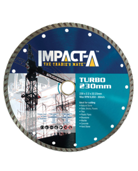 IMPACTA - TURBO DIAMOND BLADE 230MM X 22.23MM