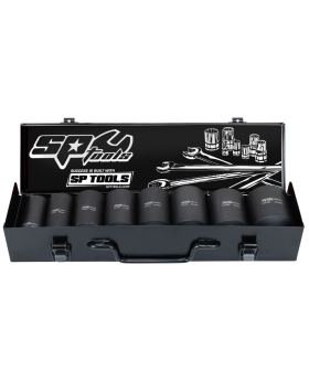 SP Tools  - 8PC - 3/4"DR DEEP IMPACT SOCKET SET - 6PT METRIC 