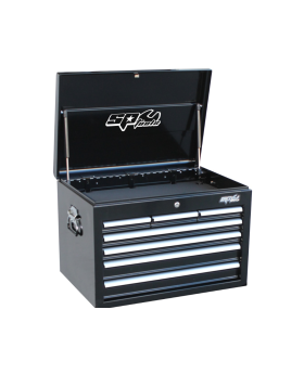 SP Tools - TOOL BOX BLACK/CHROME CUSTOM SERIES - 7 DRAWER DEEP