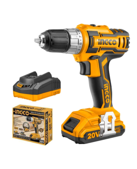 INGCO Li-ion Cordless Drill 20V (1x Battery Kit)