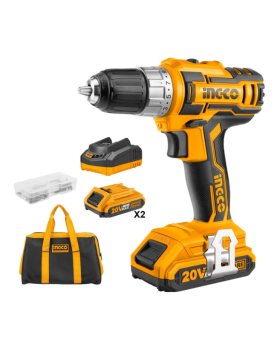 INGCO Li-ion Cordless Drill 20V Kit