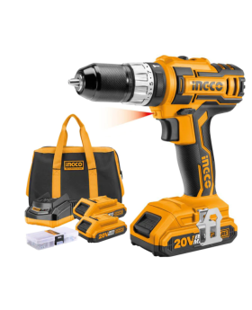 INGCO Li-ion Cordless Hammer Drill 20V Kit