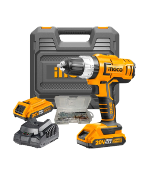 INGCO Li-ion Cordless Hammer Drill Kit 20V