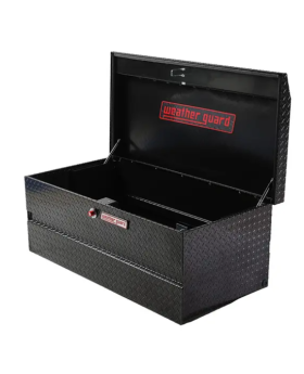 Weather Guard Ute Chest Aluminium 269ltrs (1200 X 600 X 500mm BLACK Storage Flat Lid)