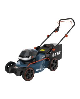 Senix 2X2 cordless 36V(2x18v) Brushless 46cm (18") Push Lawnmower Kit