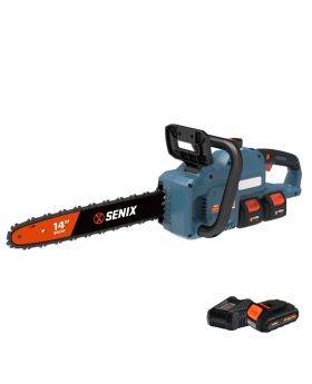 Senix 2X2 cordless 36V(2x18v) Brushless Rear Handle Chainsaw Kit