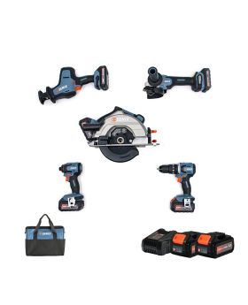 Senix X2 18V Cordless 5 Piece Combo Kit S1