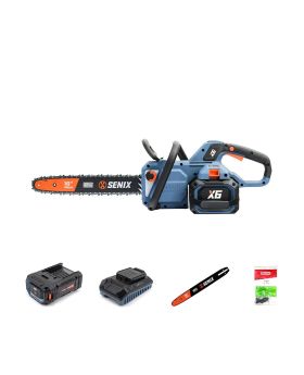 Senix X6 60V OPE Brushless 40cm (16") Rear Handle Chainsaw Kit