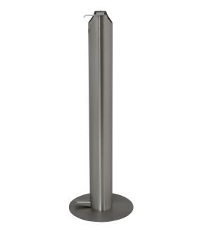 Impacta Shield Stainless Steel Hands Free Sanitising Station Bollard