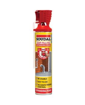 SOUDAL Genius Gun Polyurethane Gap Filling Expanding Foam-Jumbo 750ml 130373