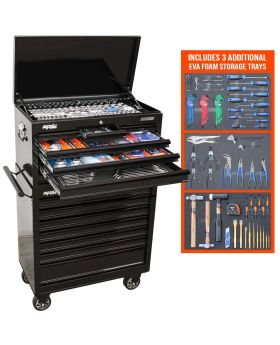 SP Tools SUMO CUSTOM SERIES TOOL KIT - 417PC - METRIC/SAE - BLACK - PLUS BONUS EVA TRAYS-SP50175X