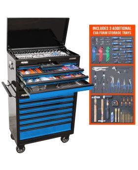 SP Tools SUMO CUSTOM SERIES TOOL KIT - 417PC - METRIC/SAE - BLUE- PLUS BONUS EVA TRAYS-SP50176X