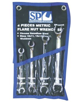 SP TOOLS 4pc Metric Flare Nut Spanner Set SP10044