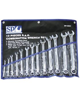 SP TOOLS 13pc SAE Combination Spanner Set SP10063