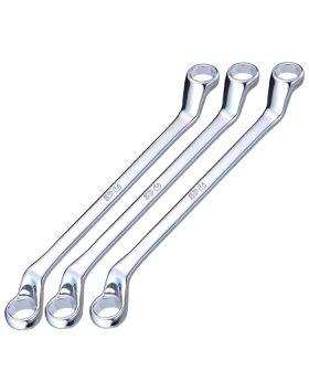 SP TOOLS 75&deg; Offset Brake Bleeder Ring Spanner Set - 3pc SP10423