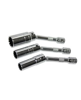 SP TOOLS 3/8" Dr Magnetic Spark Plug Spline Socket Set SP22499