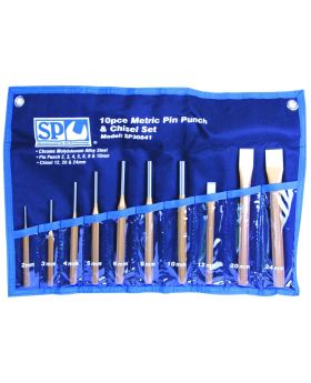 SP TOOLS 10pc Pin Punch & Chisel Set SP30841