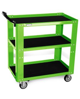 SP TOOLS 3 Shelf Professional Service Trolley - GREEN SP40019G