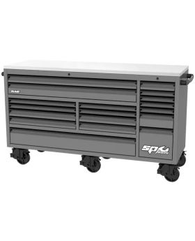Sp Tools 73" USA Sumo Series Roller Cabinet - 18 Drawer - Customised - Grey