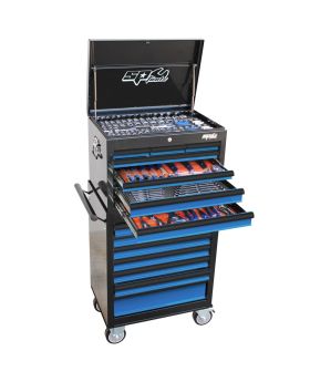 SP Tools SP50105BL 307pc Metric/SAE Custom Series Tool Kit - Black/Blue