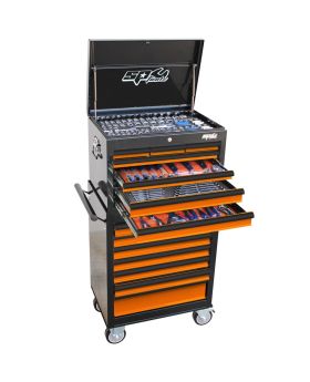 SP Tools SP50105OR 307pc Metric/SAE Custom Series Tool Kit - Black/Orange