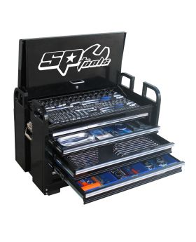 SP Tools SP50115 406 Piece Field Service Metric/Imperial Truck Tool Kit Chest - Black