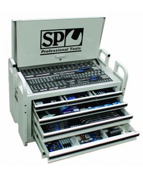 SP Tools SP50115W 406 Piece Field Service Metric/Imperial Truck Tool Kit Chest - White