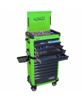 SP Tools Sp50138 268 Piece 14 Drawer Combination Concept Series Metric Tool Kit - Green