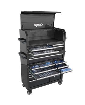 SP TOOLS SUMO Series Tool Kit In Power Hutch & Roller Cabinet - 547pce