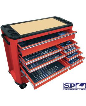 SP Tools sp50740 360pc Mega MM/AF Tool Kit in Nitro Red Roller Cabinet