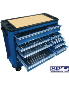 SP Tools sp50742 360pc Mega MM/AF Tool Kit in Hyper Blue Roller Cabinet