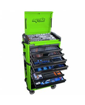 SP TOOLS 357PCE Metric/SAE Concept Series Tool Kit - Green/Black SP52391