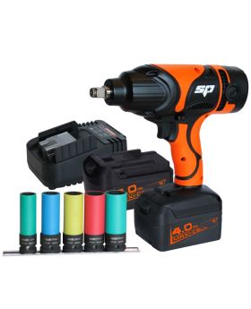 SP TOOLS  18v 1/2"Dr Impact Wrench Kit - 4.0Ah Max Lithium SP81127 -BFD