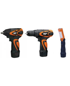 Sp Tools 12V Lithium Cordless Drill Driver Impact Wrench Combo Kit SP82140