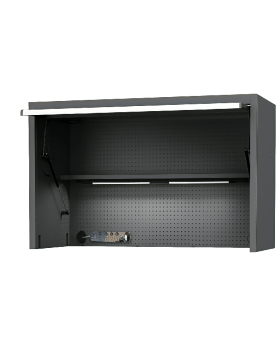 SP Tools 59" USA SUMO SERIES WIDE POWER TOP HUTCH - SHELF, PEGBOARD, LIGHT - BLACK/CHROME OR Green OR Blue